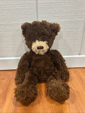 Plush Brown Teddy Bear with Cream Face